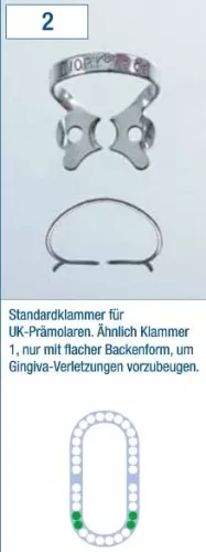 Kofferdamklammer Ivory 2