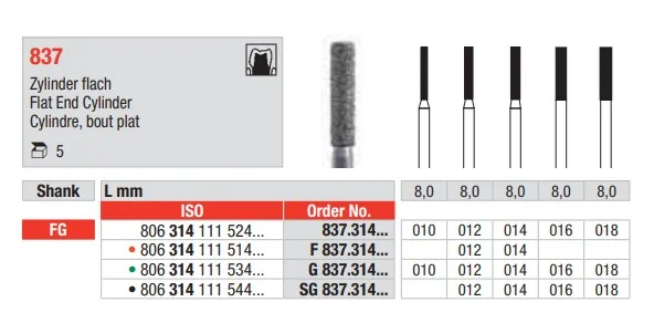 FG Diamantborr F 837.014 5st