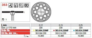 Diamantdisk Hst 353.504.220