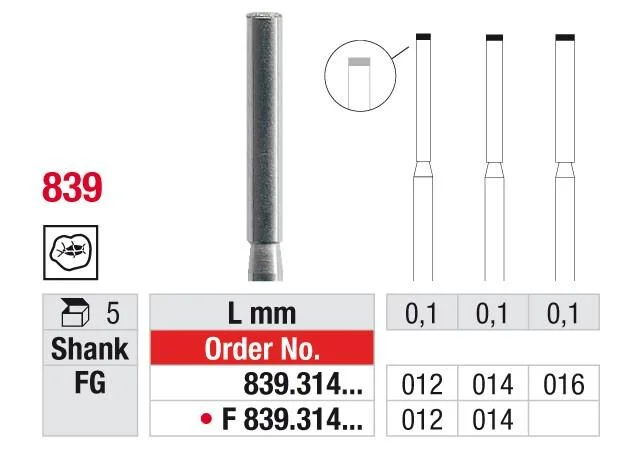 FG Diamantborr 839.016 5st