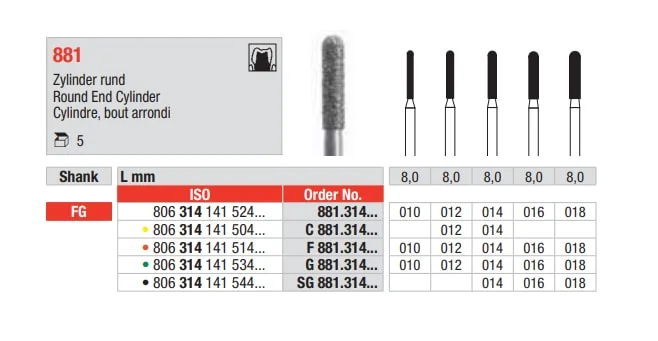 FG Diamantborr F 881.012 5st
