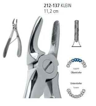 Extraktionstång Barn m. fjäder 37 ÖK front