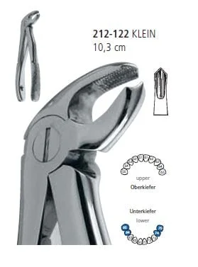 Extraktionstång Barn m. fjäder 22 UK premolar