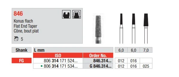 FG Diamantborr G 846.016 5st