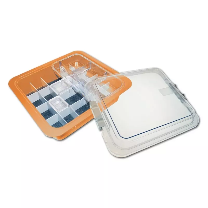 Materialbricka/Tub komplett neon orange