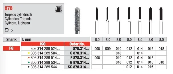FG Diamantborr 878.016 5st