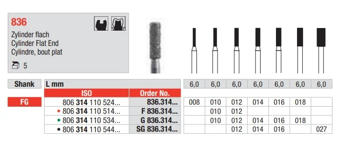 FG Diamantborr 836.012 5st