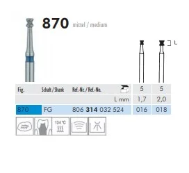 FG Diamantborr 870 018 5st