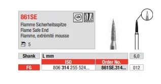 FG Diamantborr 861SE 314 012 5st