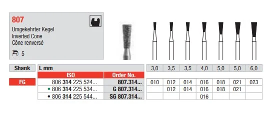 FG Diamantborr 807.021 5st