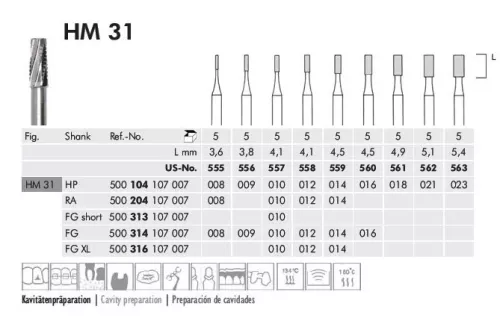 Hst HM Fissur 31 018 5st