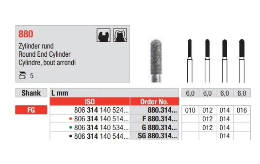 FG Diamantborr 880.010 5st