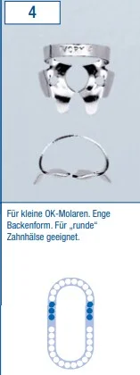 Kofferdamklammer Ivory 4