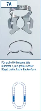 Kofferdamklammer Ivory 7A