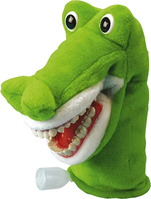 Leksak Handdocka Krokodil