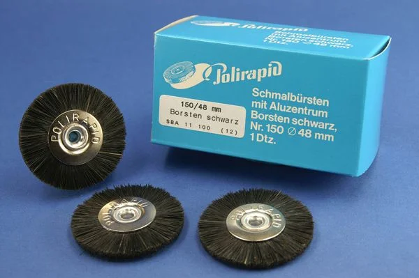 Putshjul svart borst 48mm 12st