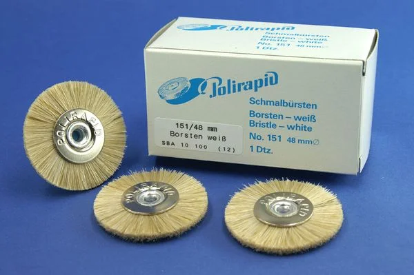 Putshjul vit borst 48mm