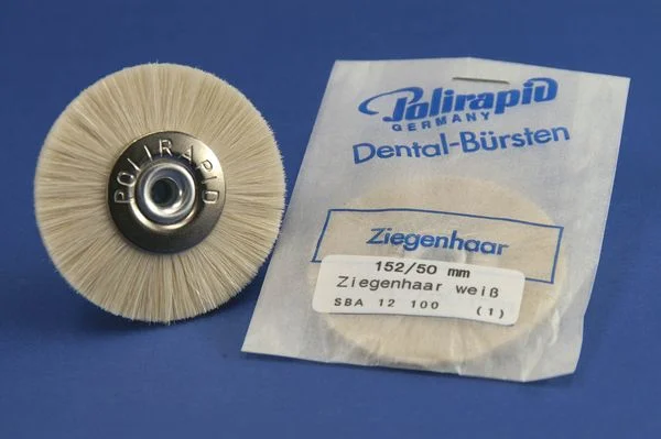 Putshjul vit gethår 60mm
