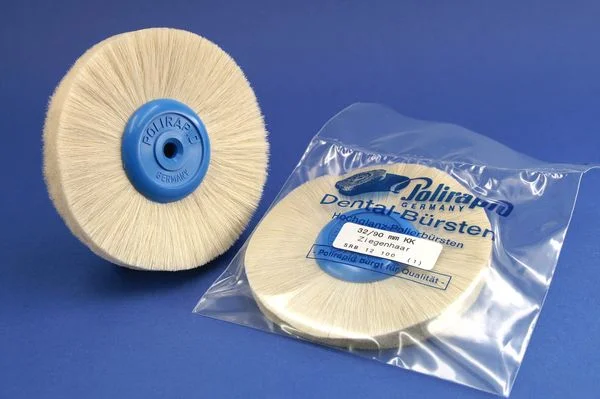 Putshjul vit gethår 90mm
