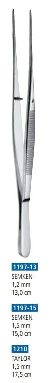 Anatomisk pincett Semken 13cm