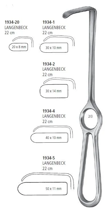 Sårhake Langenbeck 10x30mm