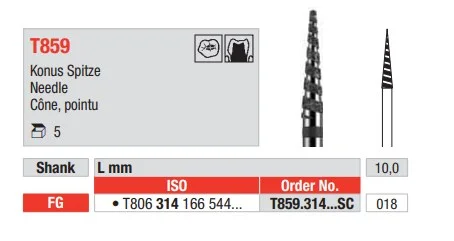 FG Diamantborr T859.018 SC 5st