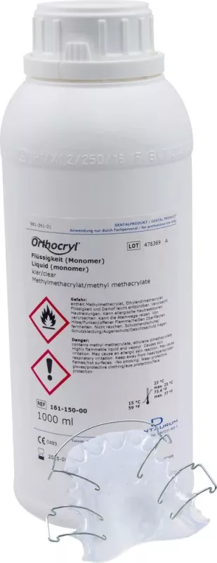 Orthocryl vätska klar 1000ml