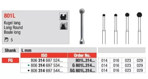 FG Diamantborr SG 801L.014 5st