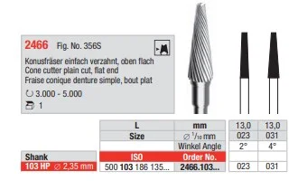 Konusfräs HM 2466.023 Hst K st