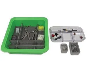 Materialbricka/Tub komplett grön