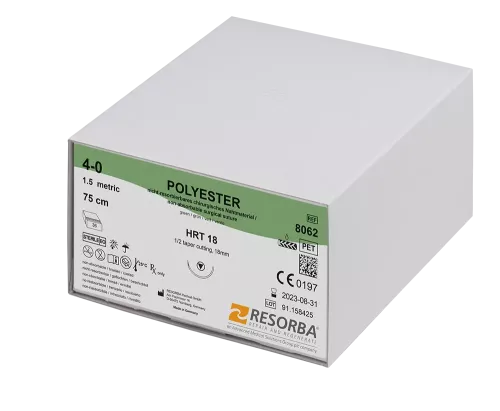 Sutur Resorba Polyester 3/0 HRT18 36st