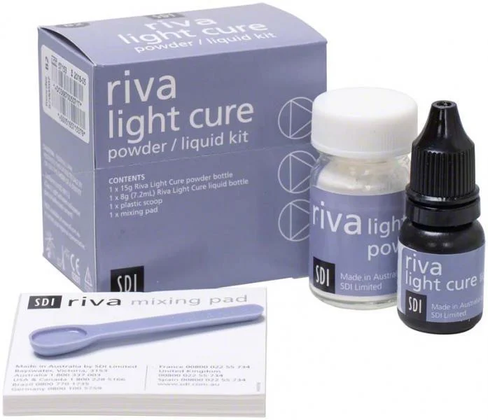 Riva Light Cure A3 Pulver/Vätska Kit