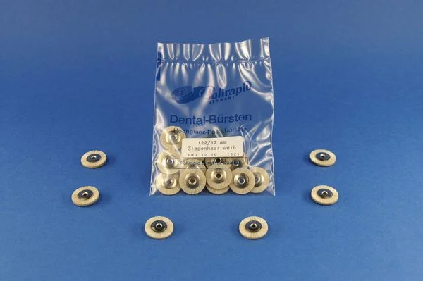 Putstrissa vit gethår 23mm 100st