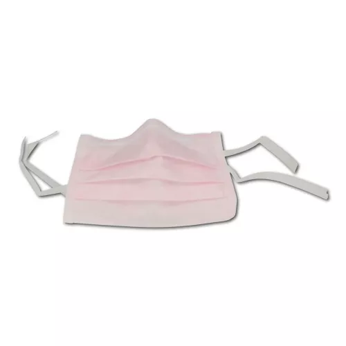 Munskydd Monoart 3-lag Knytband Rosa 50st