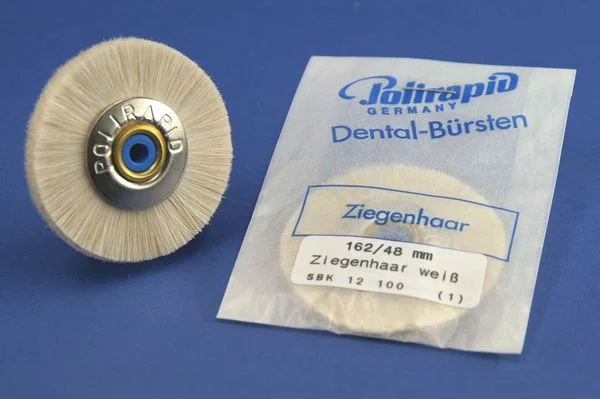 Putshjul vit gethår 48mm
