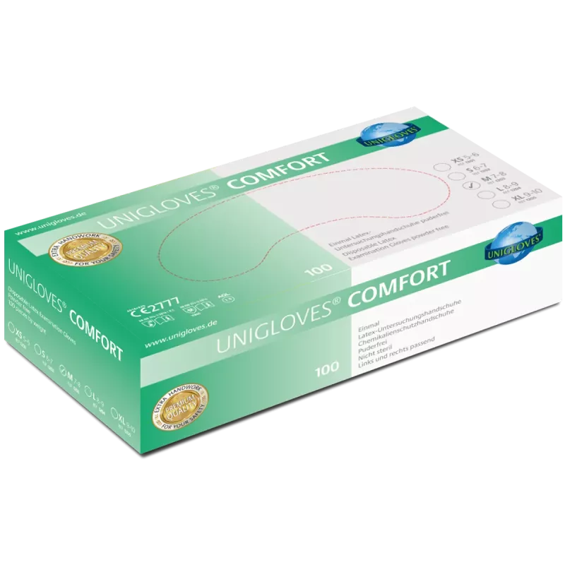 Handske Comfort Latex M 100st