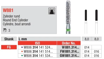 FG Diamantborr White Tiger FW881.014 3st