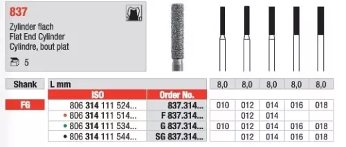 FG Diamantborr 837.016 5st