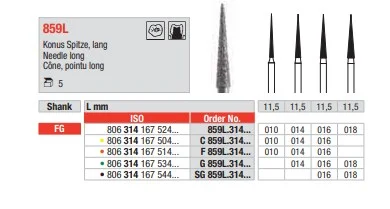 FG Diamantborr SG 859L.016 5st