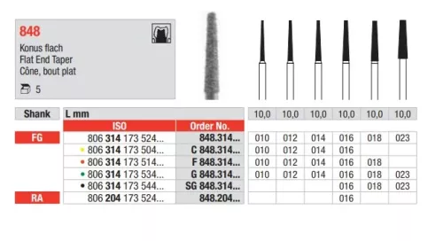 FG Diamantborr 848.014 5st