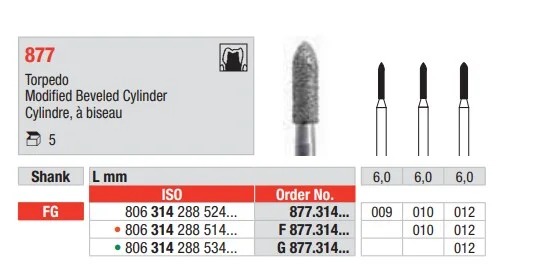 FG Diamantborr 877.009 5st