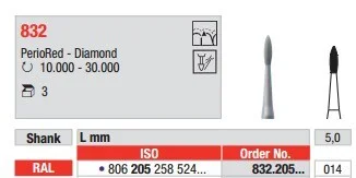 Vst Diamantborr L 832.014 3st