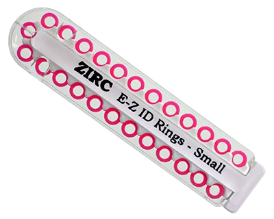 ID Märkningsring Small Neonrosa 25st