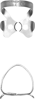 Kofferdamklammer 00 UK anterior
