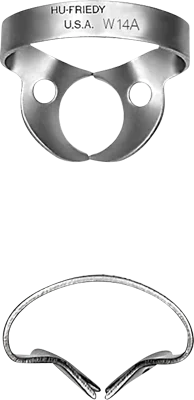 Kofferdamklammer W14A