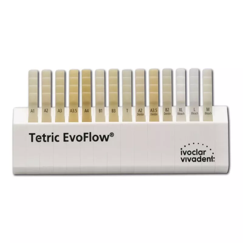 Tetric EvoFlow Färgskala
