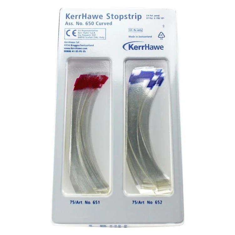 Stopstrips Transparenta böjd sortiment 2x75st
