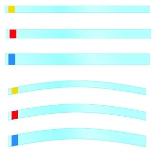 Strips Transparenta 6mm rak gul 100st