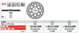 Diamantdisk H 353 220 C Diaflex