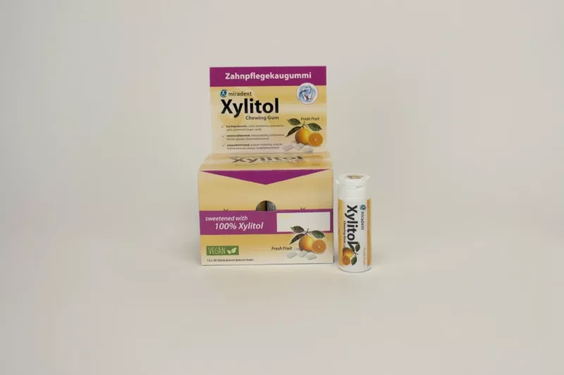 Miradent Xylitol Gum Fresh Fruit 12x30st
